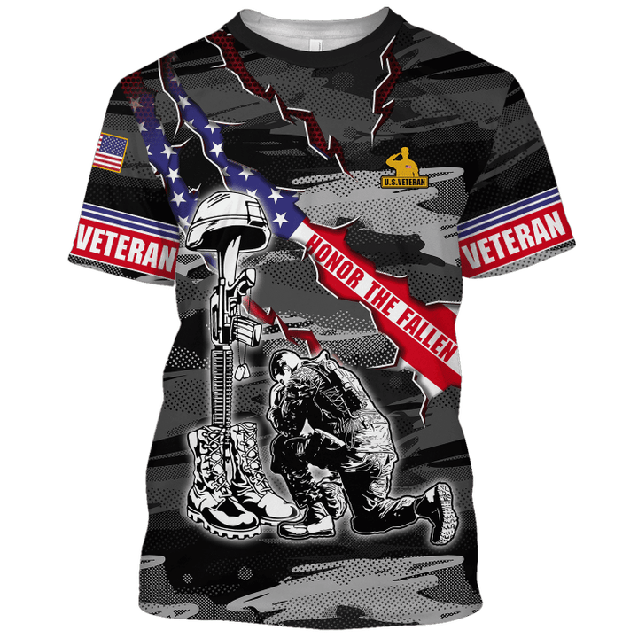 US Veteran Honor The Fallen Memorial Day - T-Shirt With Pocket