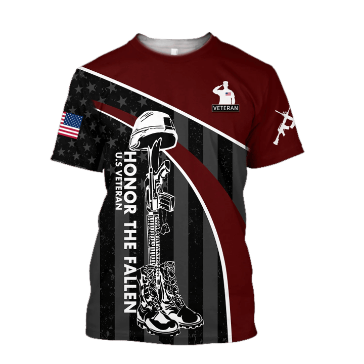 Veteran Honor the fallen 3d all over printed shirts for men and women TR1905206S