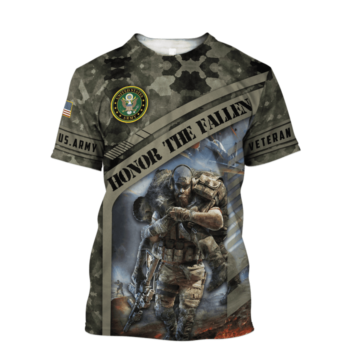 US Army - Honor The Fallen 3D All Over Printed T-Shirt TT080902-AM
