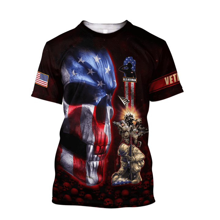 Eagle US Veteran 3D All Over Printed T-Shirt