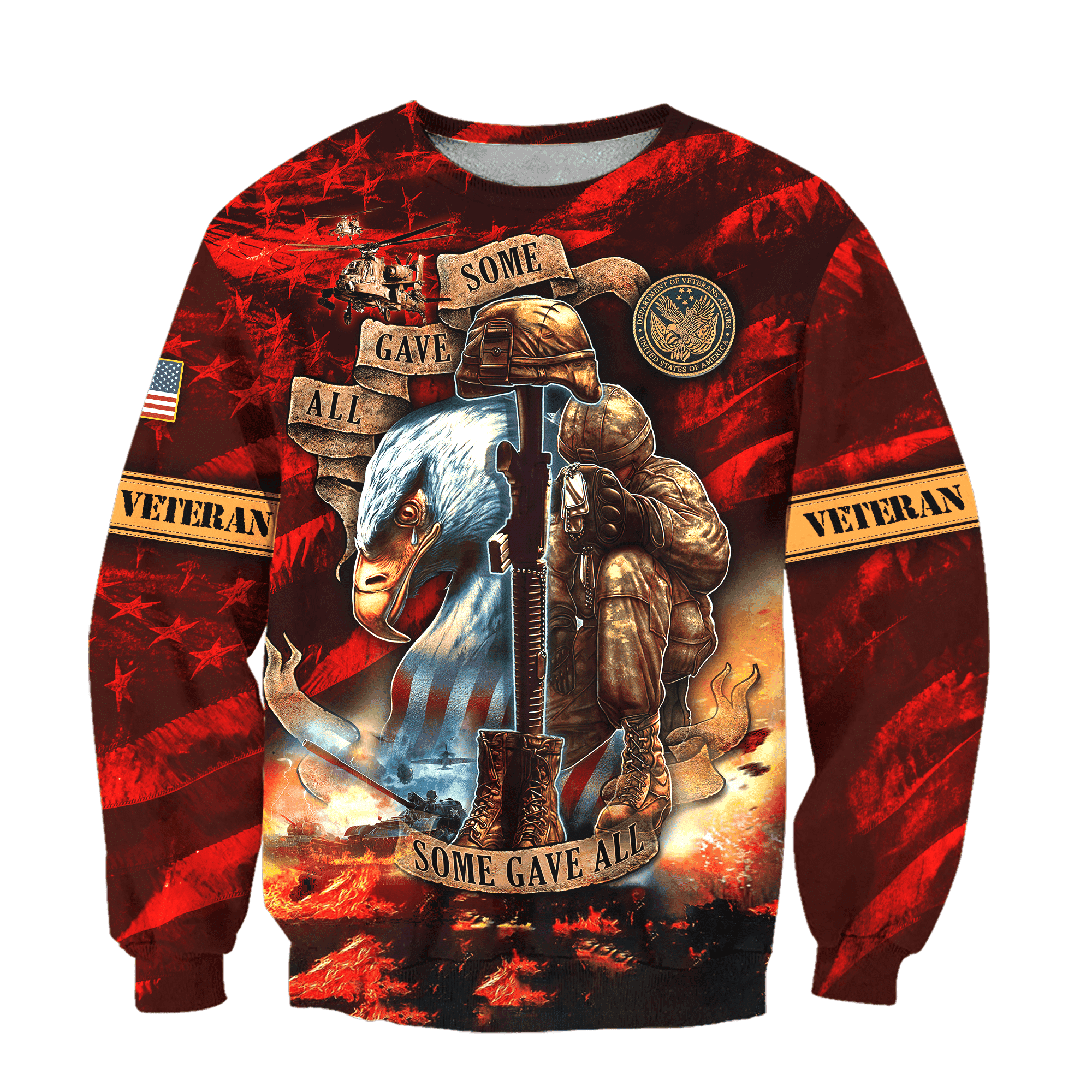 US Veteran - All Gave Some Some Gave All 3D All Over Printed Sweatshirt MH22082201 - VET