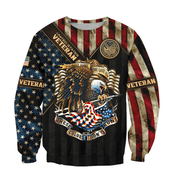Eagle US Veteran 3D All Over Printed Unisex Sweatshirts MH15082202 - VET