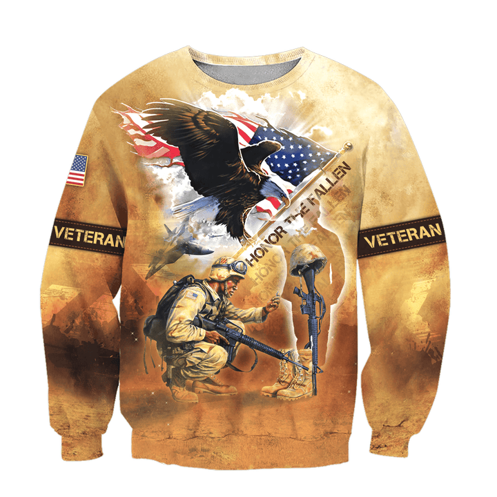 Eagle US Veteran 3D All Over Printed Unisex Sweatshirt MH15082201 - VET