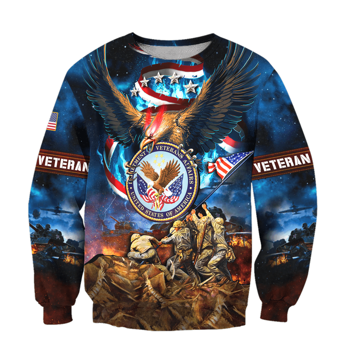 US Veteran - Eagle Honor The Fallen 3D All Over Printed Unisex Sweatshirts MH10082202 - VET