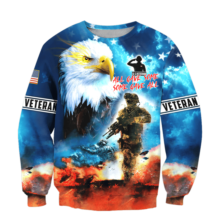 All Gave Some Some Gave All - Eagle U.S Veteran Sweatshirt MH09082202 - VET