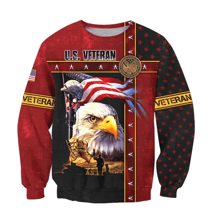 Eagle US Veteran 3D All Over Printed Sweatshirt