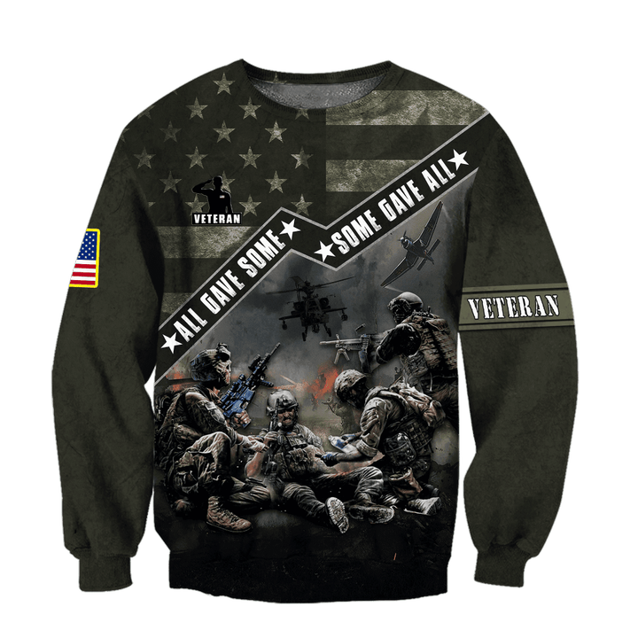 US Veteran - Honor The Fallen 3D All Over Printed Unisex Sweatshirts TT170801-VET