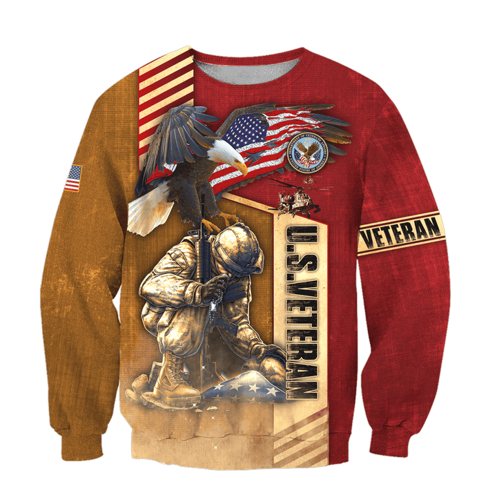 US Veteran - Never Forger Our Fallen Heroes 3D All Over Printed Sweatshirt MH22082202 - VET