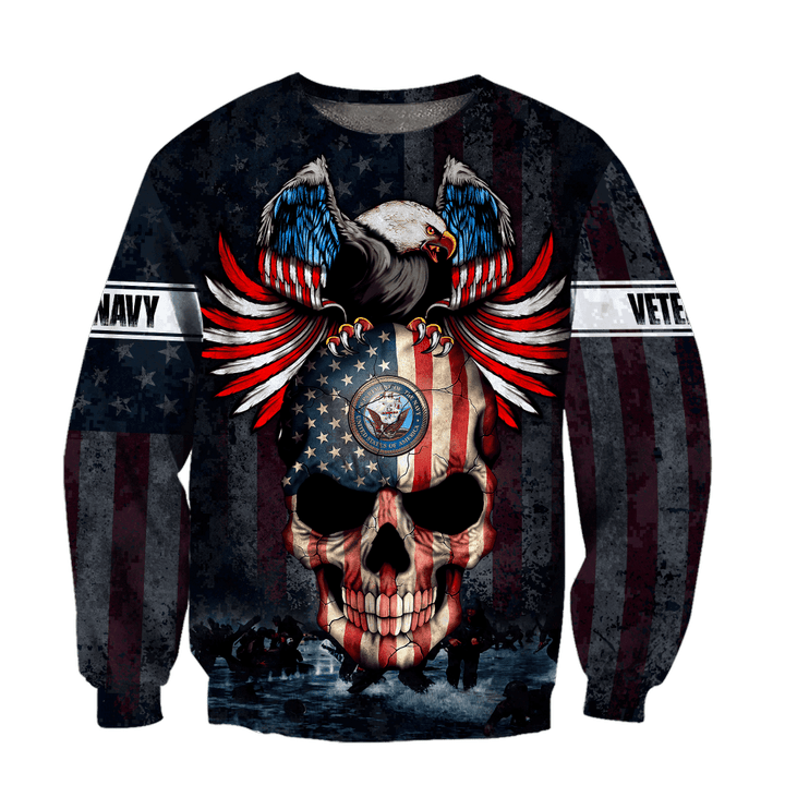 All Over Printed U.S Navy Veteran Unisex Sweatshirt MON28072201- NA