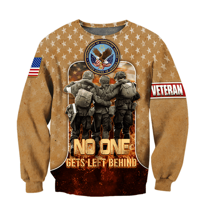 US Veteran - No One Gets Left Behind Unisex Sweatshirts TT281001-VET