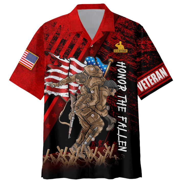 US Veteran Soldier Memorial Day Honor The Fallen - Polo With Pocket