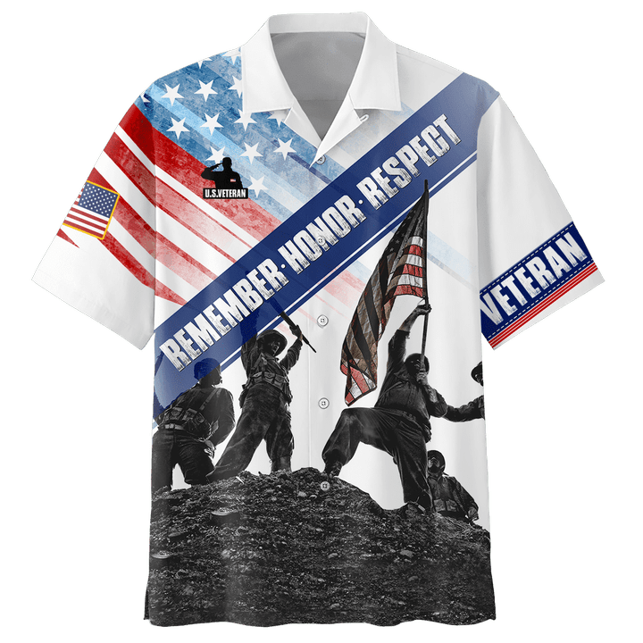 US Veteran - Remember Honor Respect- Unisex Shirts MON05102201-VET