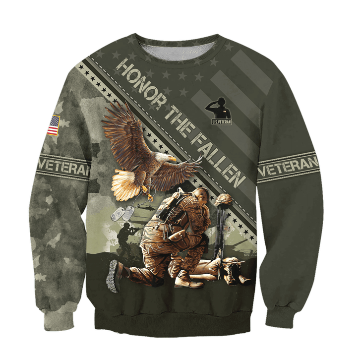 US Veteran - Eagle Honor The Fallen 3D All Over Printed Unisex Shirts MH08082202 - VET