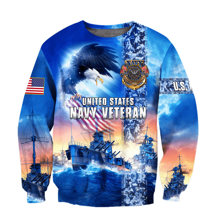 All Over Printed U.S Navy Veteran Unisex Shirts MON26072202- NA