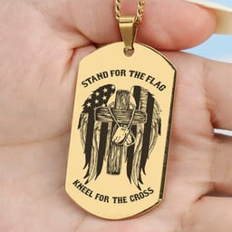 Engraved Dogtag "Stand For" - specially for you and your comrades