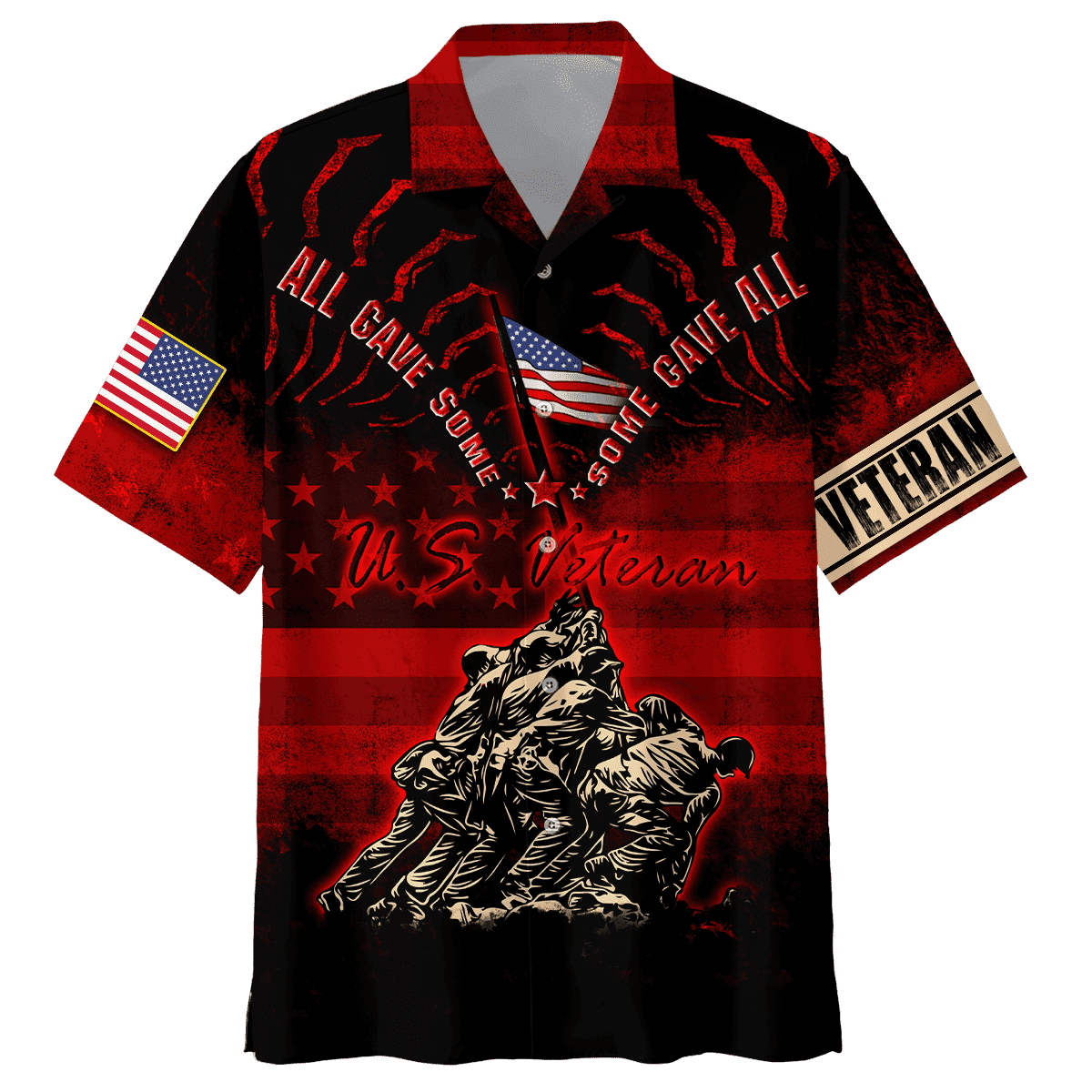 US Veteran - All Gave Some Some Gave All - Polo With Pocket