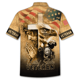 US Veteran - One Nation Under God - Polo With Pocket