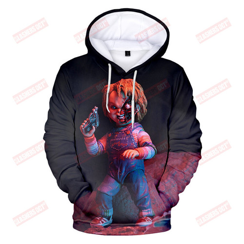 Horror Movie Child's Play Hoodies Chucky 3D Print Hooded Sweatshirts Men Women Fashion Casual Long Sleeve Oversized Pullover