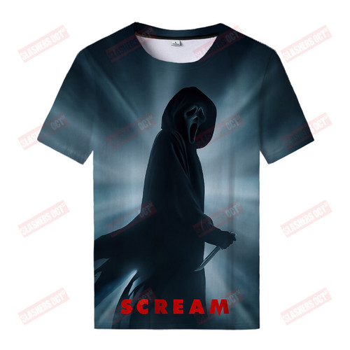 New Summer Scream 5 T-Shirts Horror Movie 3D Print Streetwear Men Women Fashion O-Neck T Shirt Oversized Tees Tops Kids Clothing