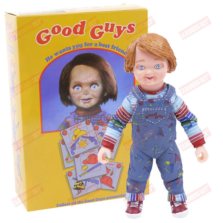 NECA Childs Play Good Guys Ultimate Chucky PVC Action Figure Collectible Model Toy 4" 10cm