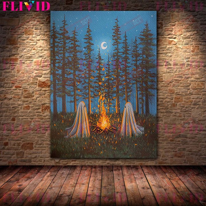 Midnight Conjuration And Spooky Ghost Vintage Wall Art Canvas Painting Halloween Magic Witch Spellbook Art Poster Print Decor