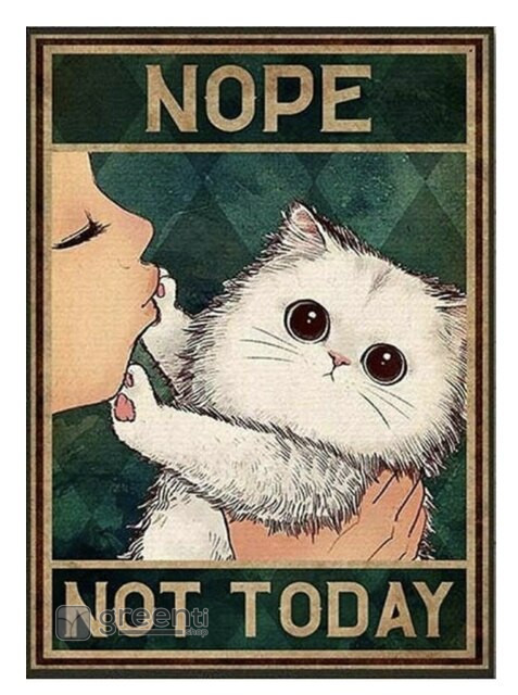 Retro Poster Spirit Black Cat Humorous Funny Picture Canvas Painting Decotion Wall Art Mural For Modern Kids Home Room Decor