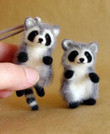 Lovely Raccoon Wool Needle For Kids