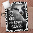 Girl who loves Cows Blanket