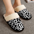 Cow Print House Slippers