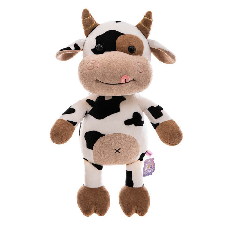 30-50CM Hot Cute Cattle Plush Toys kawaii Comfortable Milk Children Kids Birthday Gifts