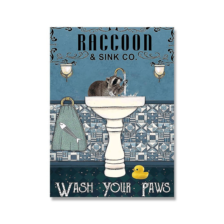 Raccoon Poster Wall Decor
