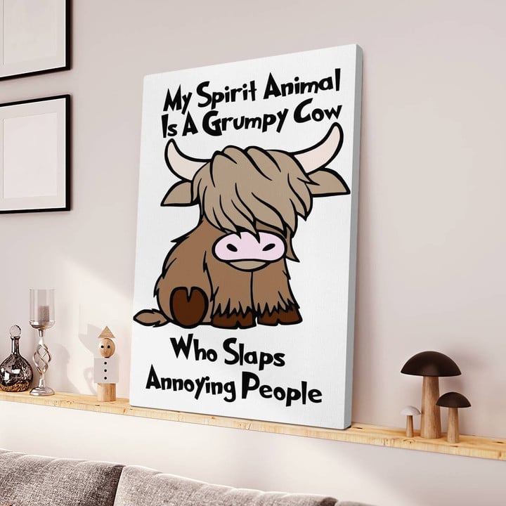 Funny Cow Canvas