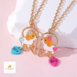 2pcs/Set Heart-shaped Cute Dog Necklace For Women BFF Good Friend Magnet Attracts Love Pendant Couple Friendship Jewelry