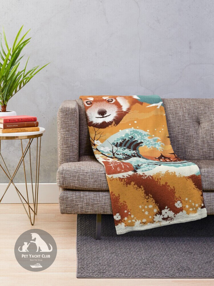 Red Panda Thin Blanket