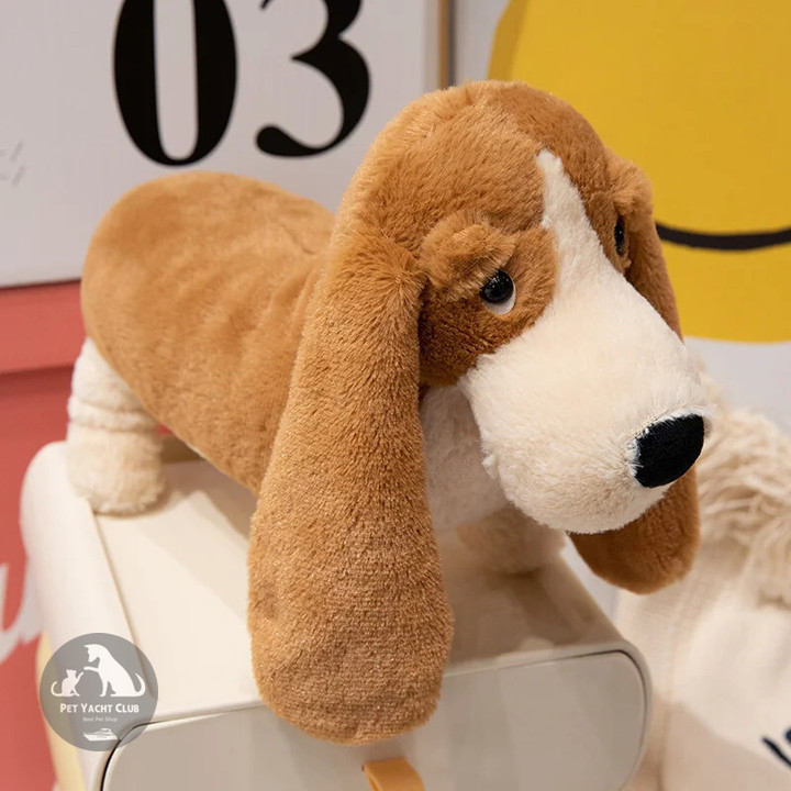 Cute Basset Hound Plush Toy