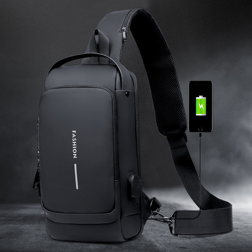 Large Capacity Anti-theft USB Charging Shoulder Bag