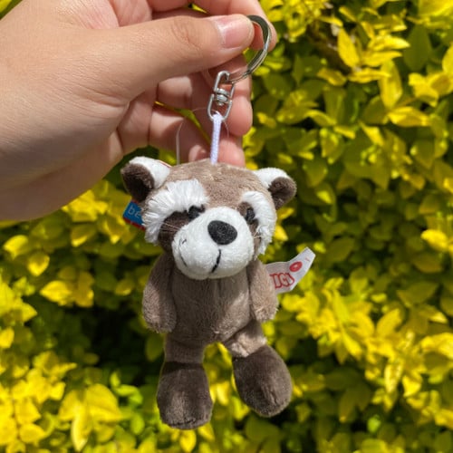 1 Pcs Light Color Raccoon Small Plush Pendant Toy, Kids Doll Keychain / Keyholder Gift Free Shipping