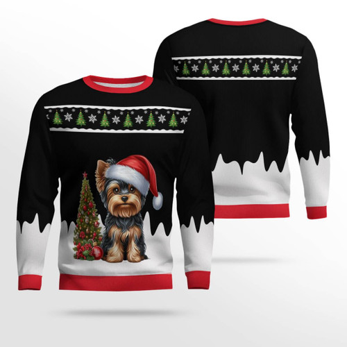 Premium Yorkie Christmas Ugly Sweater