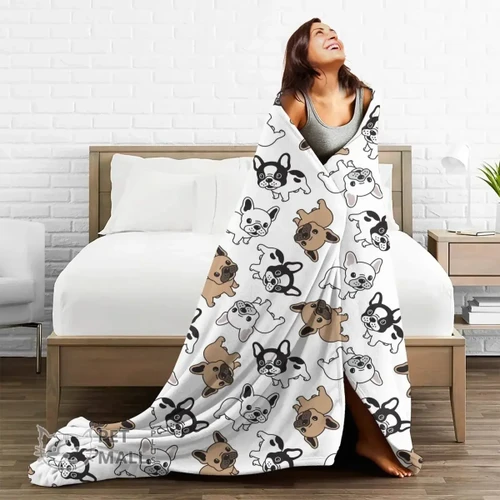 French Bulldog Throw Blanket for Home or Outdoor