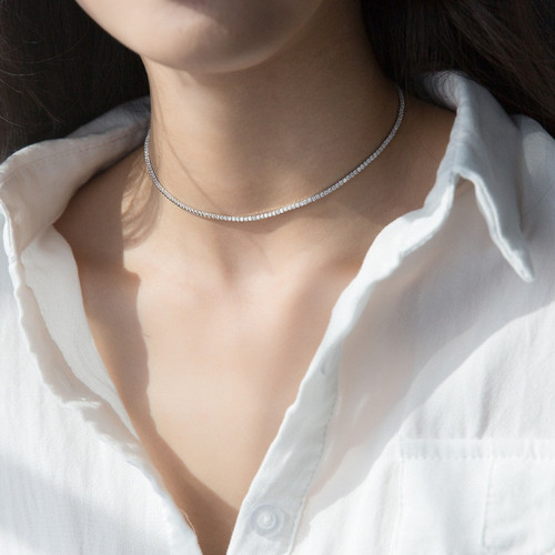 The Most Beautiful Sterling Silver Choker Necklace For Women.