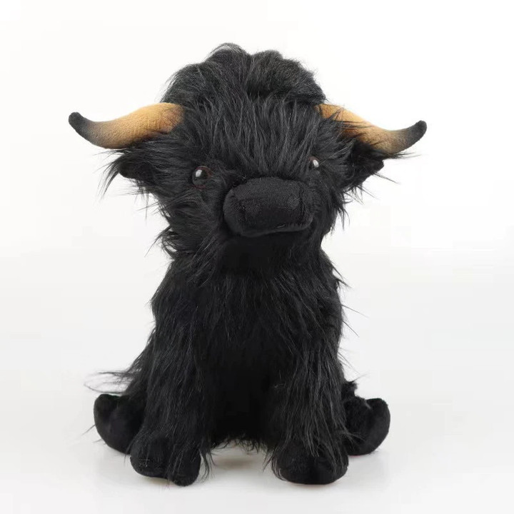29cm Kawaii Simulation Highland Cow Plush Toy