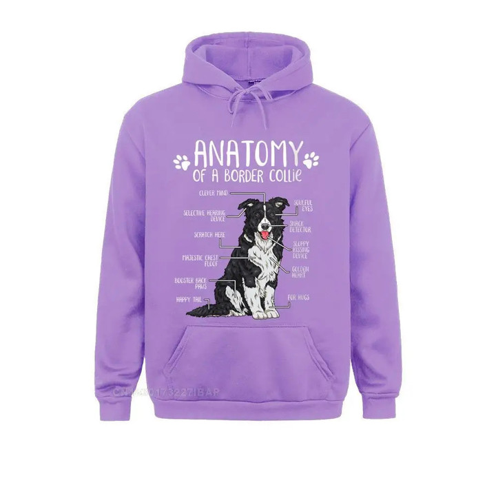 Anatomy Border Collie Dog Lover O-Neck Hoodie Slim Fit Europe Hoodies Wholesale Clothes Sweatshirts