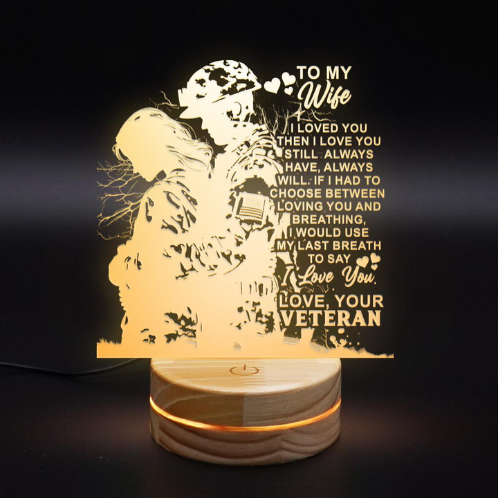 Veteran's Wife - Premium 3D Led Lamp