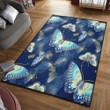 Butterfly Butterfly Cotton Bed Sheets Spread Rug Rectangle Rugs Washable Area Rectangle Rug