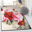 Peony Bouquet Non Shedding Peonies Area Rectangle Rugs Carpet Living Room Bedroom