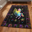 One Horned Horse Cool Rugs Magical Unicorn Area Rectangle Rugs Carpet Living Room Bedroom