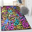 Happy Color Colorful Zebra Area Rectangle Rugs Carpet Living Room Bedroom