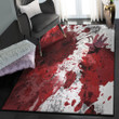 Modern Rugs Crime Scene Horror Macabre Area Rectangle Rugs Carpet Living Room Bedroom
