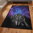 Werewolves Of London Carpet Wolf Galaxy Area Rectangle Rugs Carpet Living Room Bedroom