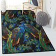 Peafowl Kitchen Rugs Peacock Feather Area Rectangle Rugs Carpet Living Room Bedroom